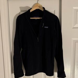 Patagonia Midnight Black Polartec Half-Zip Fleece Mens Medium